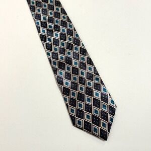 Christian Dior Monsieur Men's Silk‎ Necktie Diamond Pattern Luxury Holiday Gift
